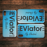 EViator - Fly Electric (Sky Blue) iPhone case